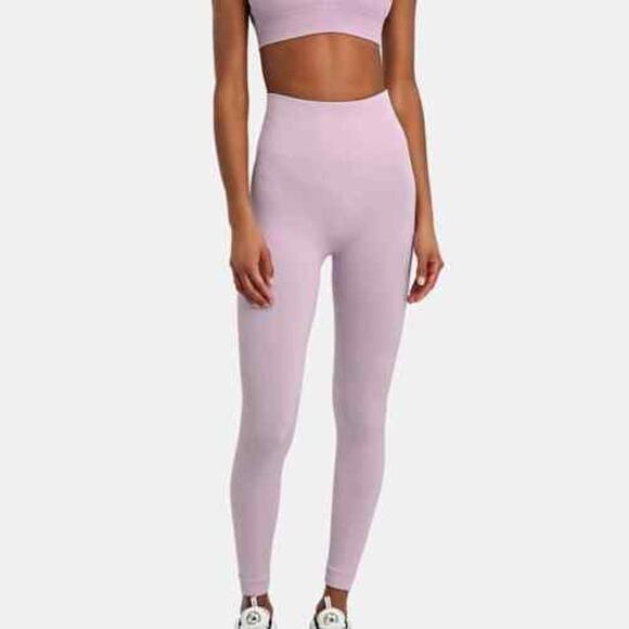 WE WORE WHAT Revolve Seamless Leggings Lilac Purple High‎ Waist Barbiecore - Picture 1 of 5
